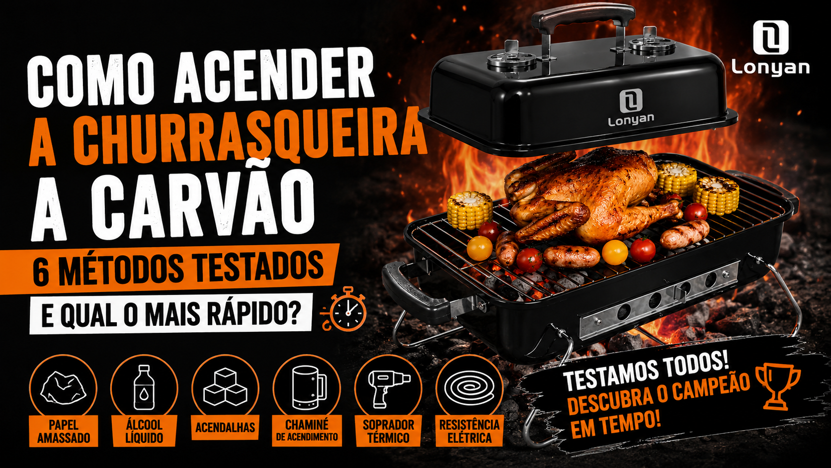 Como Acender a Churrasqueira a Carvão: 6 Métodos Testados (E Qual o Mais Rápido)