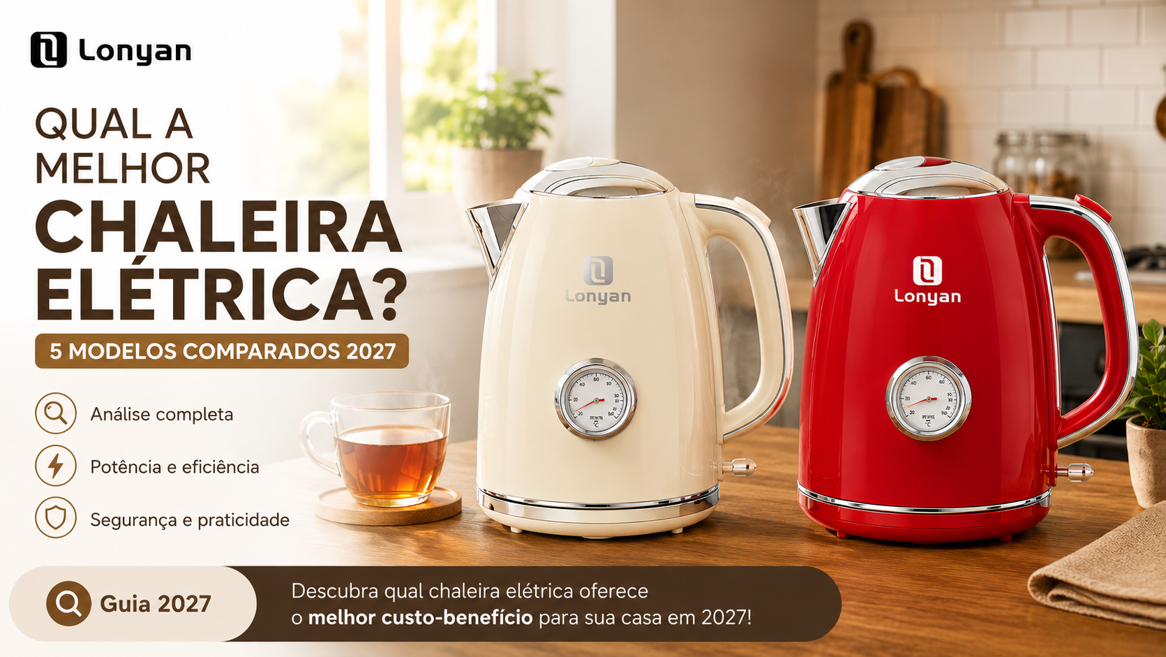Qual a Melhor Chaleira Elétrica? 5 Modelos Comparados [2026]