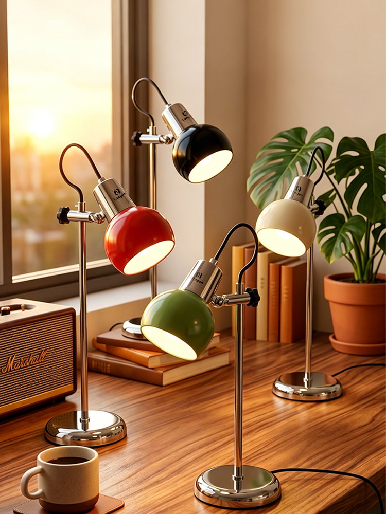 Luminária de Mesa LONYAN Vintage LED 3 Tons Regulável com Base Retrô
