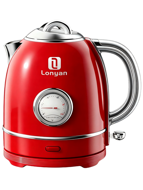 Chaleira Elétrica LONYAN Retrô 1.5L Controle de Temperatura Inox 304