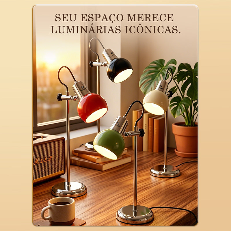 Luminária de Mesa LONYAN Vintage LED 3 Tons Regulável — LONYAN — Design retrô vintage