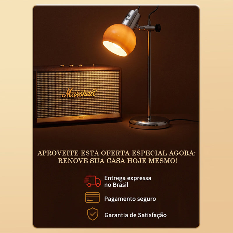 Luminária de Mesa LONYAN Vintage LED 3 Tons Regulável — LONYAN — Dimensões do produto