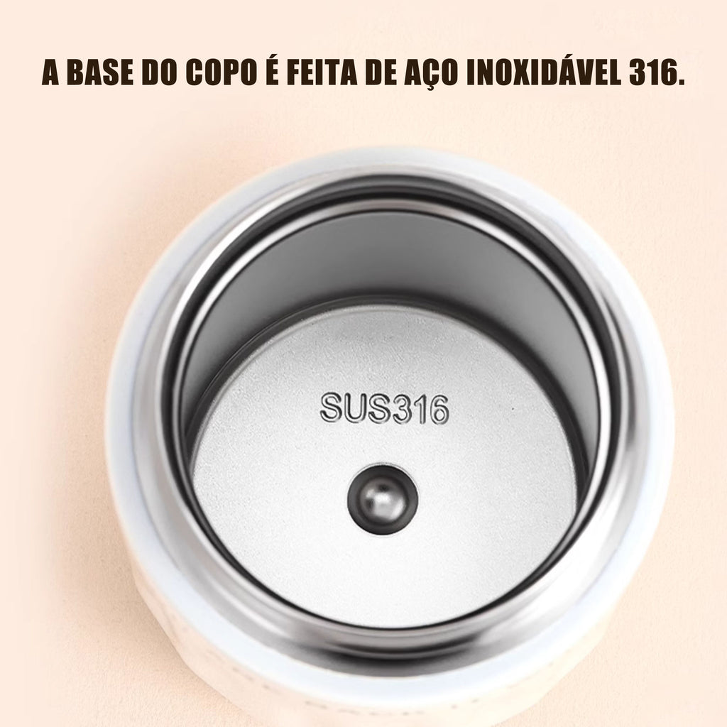 Copo Térmico 220ml Mantém Quente E Frio Dupla Aço Inox — LONYAN — Design retrô vintage