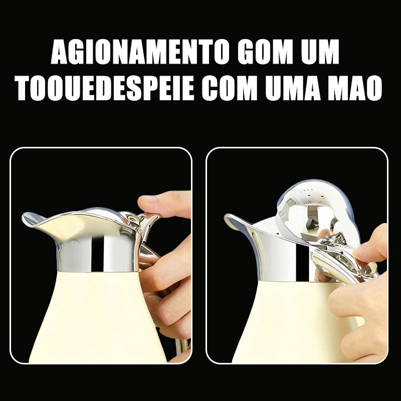 Garrafa Térmica 2l Aço Inox Mantém Quente E Frio Café Chás — LONYAN — Embalagem
