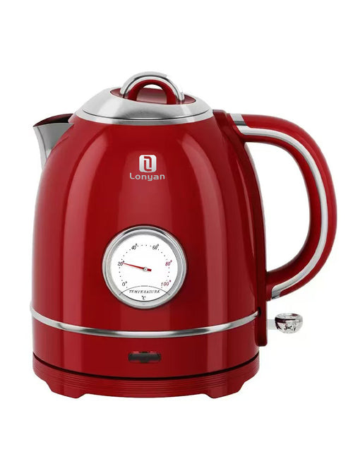 Chaleira Elétrica LONYAN Retrô 1.5L Controle de Temperatura Inox 304
