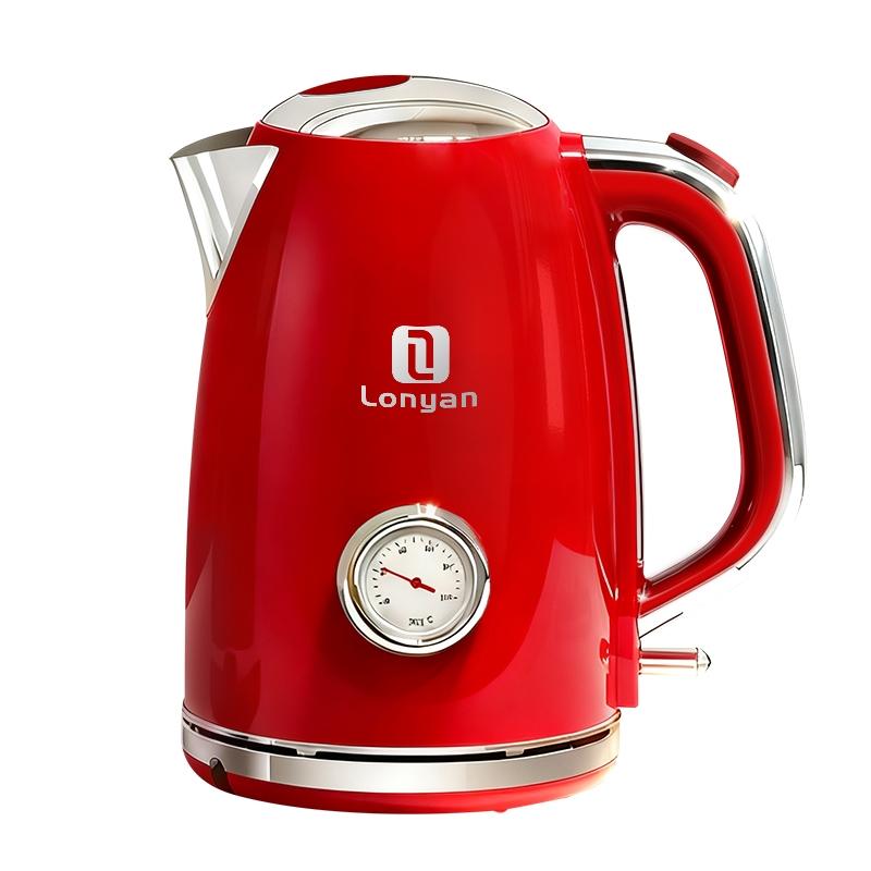 Chaleira Elétrica LONYAN Retrô 1.7L Inox 304 — LONYAN — Vista lateral