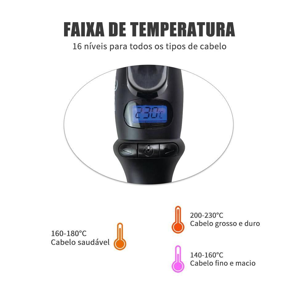 Modelador de Cachos Profissional LONYAN 9mm e 13mm Cerâmico Bivolt