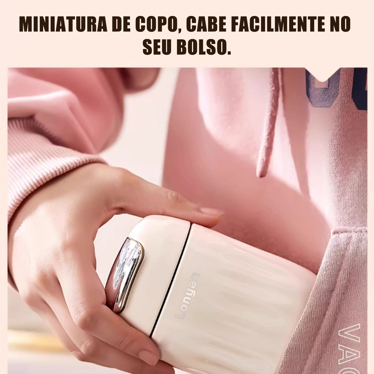 Copo Térmico 220ml Mantém Quente E Frio Dupla Aço Inox — LONYAN — Produto em funcionamento