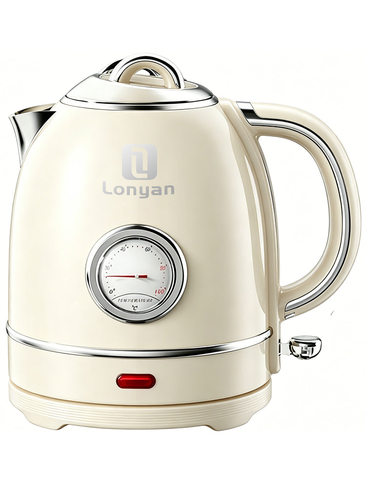 Chaleira Elétrica LONYAN Retrô 1.5L Controle de Temperatura Inox 304