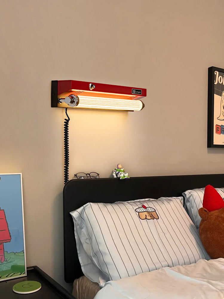 Luminária de Parede Vintage LONYAN LED E27 Ajustável com Fio e Interruptor
