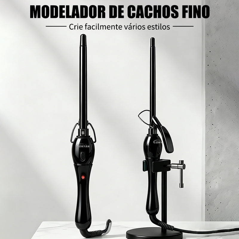 Modelador de Cachos LONYAN 9mm Cerâmico Íons Negativos Bivolt — LONYAN — Embalagem