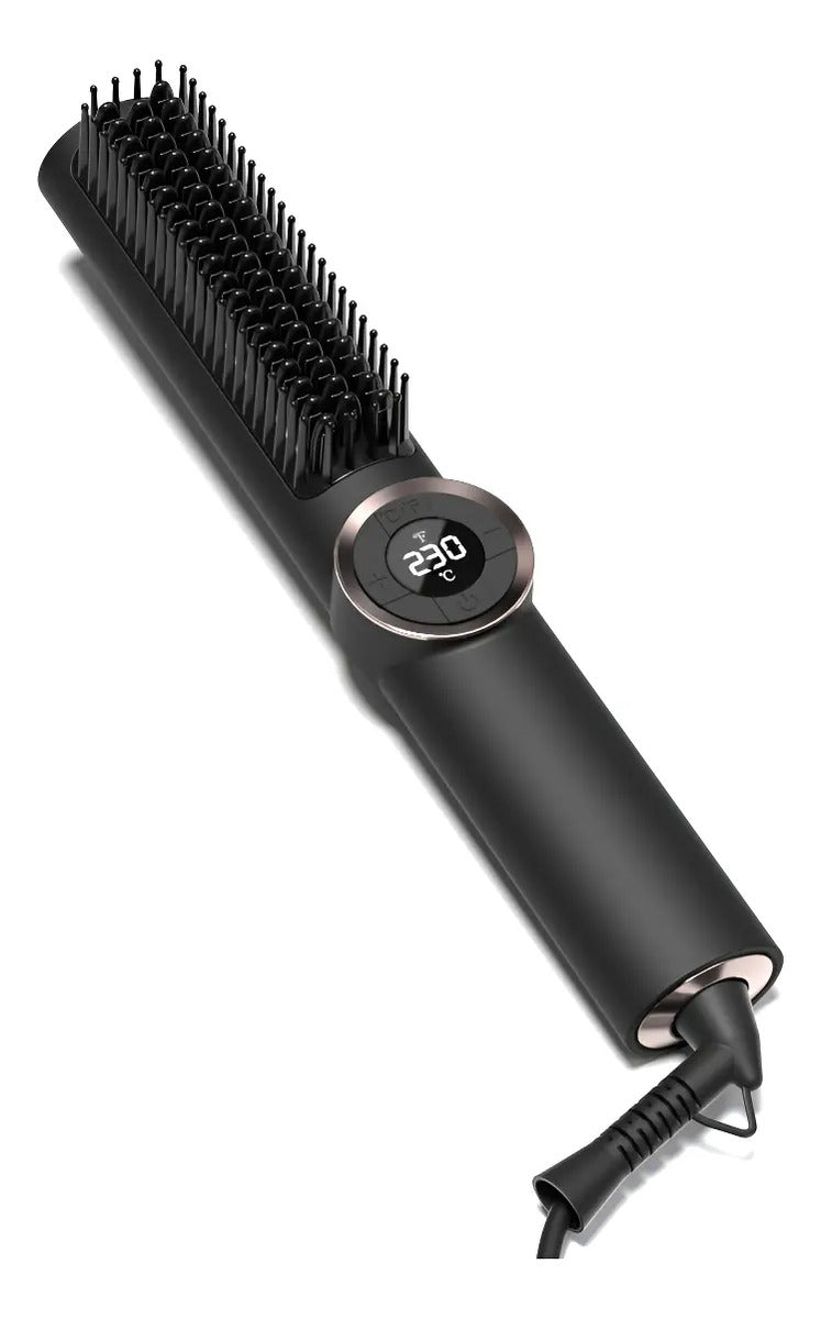Escova Alisadora e Modeladora LONYAN 55W Bivolt Cerâmica com Display Digital
