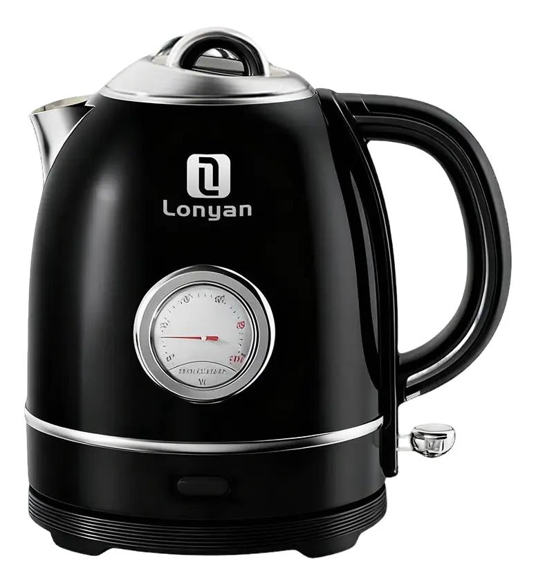 Chaleira Elétrica LONYAN Retrô 1.7L Controle de Temperatura Inox 304 — LONYAN — Vista lateral