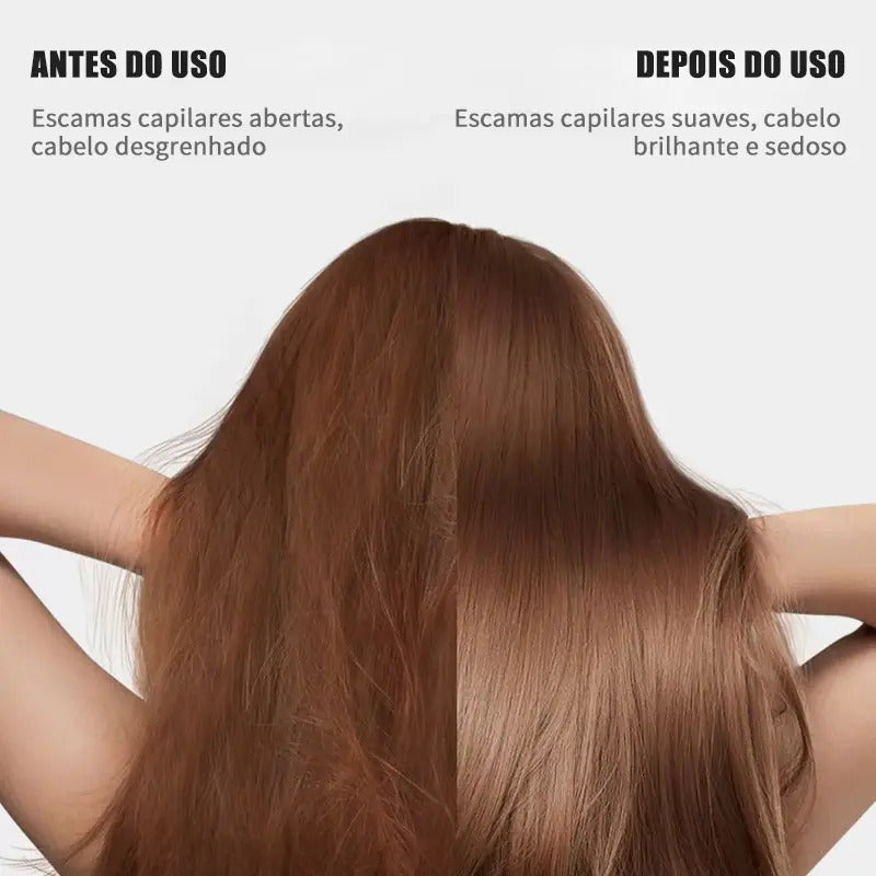 Escova Alisadora e Modeladora LONYAN 55W Bivolt Cerâmica com Display Digital