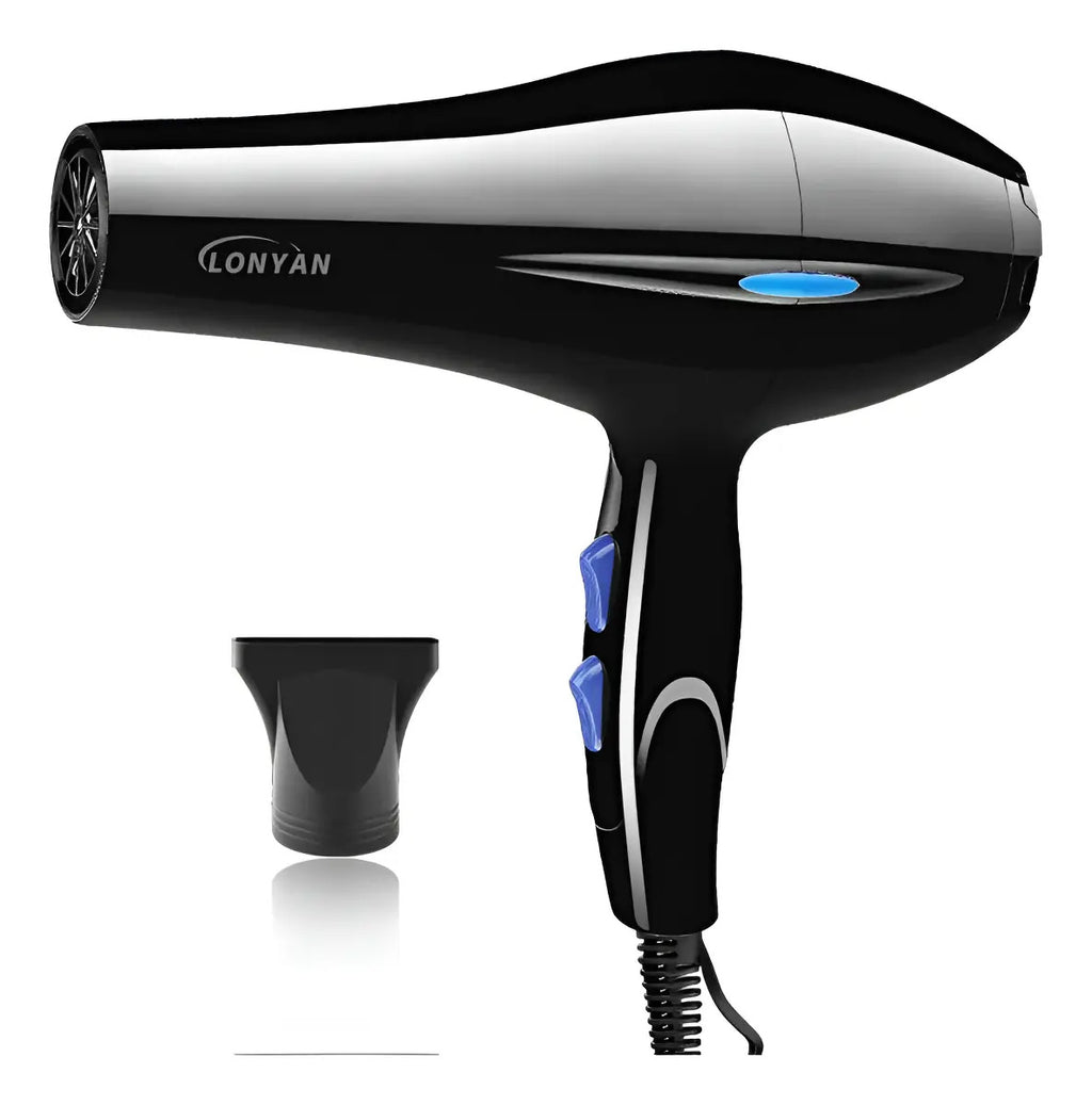 Secador de Cabelo LONYAN 800W Motor CC Íons Negativos com Difusor — LONYAN — Vista frontal em detalhe