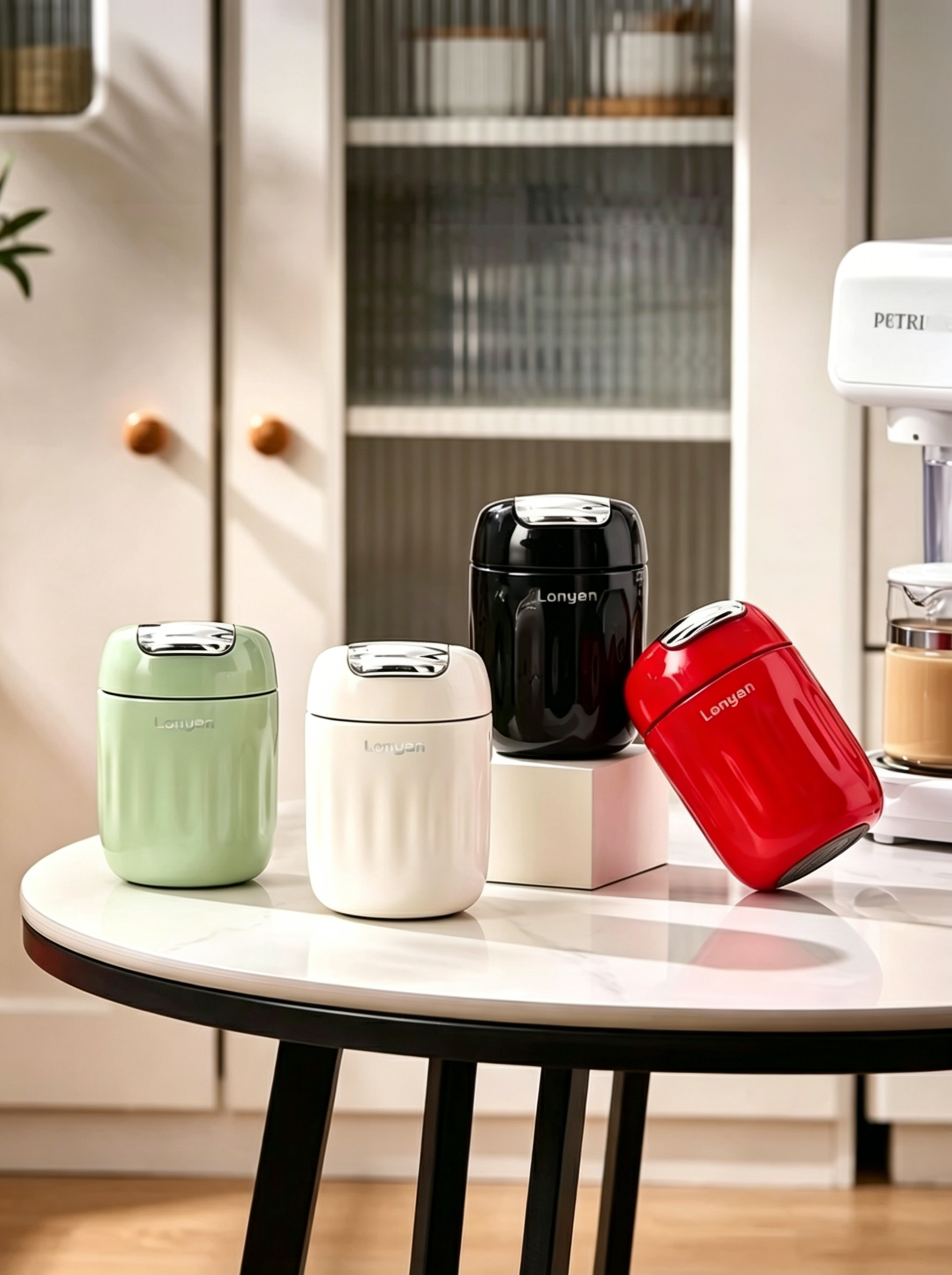 Copo Térmico LONYAN 220ml Mantém Quente e Frio Dupla Camada Aço Inox