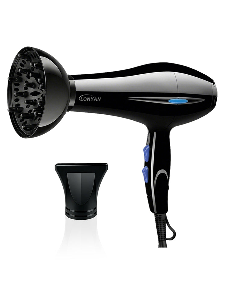 Secador de Cabelo LONYAN 8020 800W Íons Negativos com Difusor