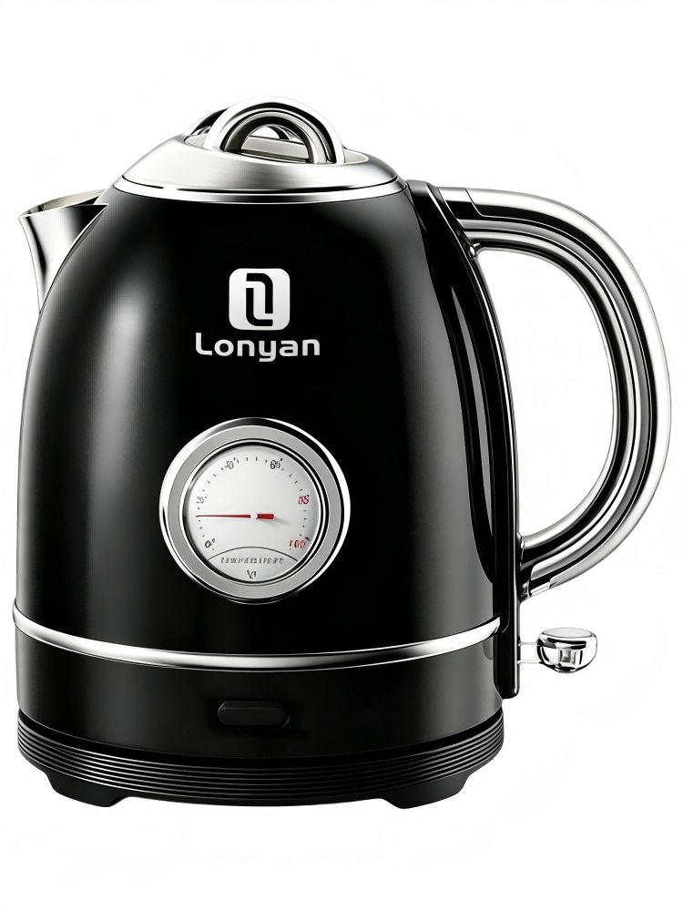 Chaleira Elétrica LONYAN Retrô 1.5L Controle de Temperatura Inox 304