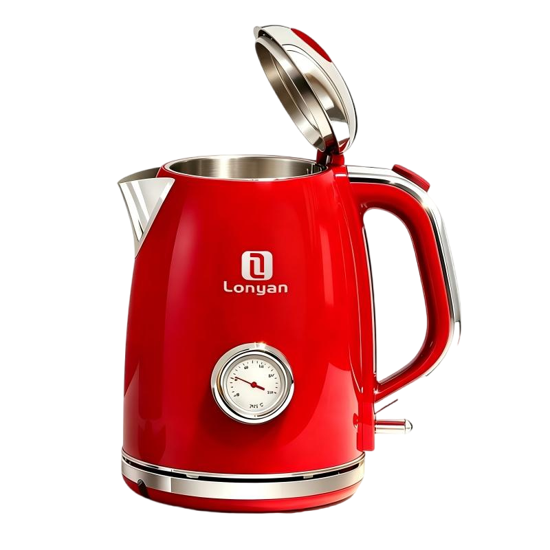 Chaleira Elétrica LONYAN Retrô 1.7L Inox 304 — LONYAN — Detalhe do produto