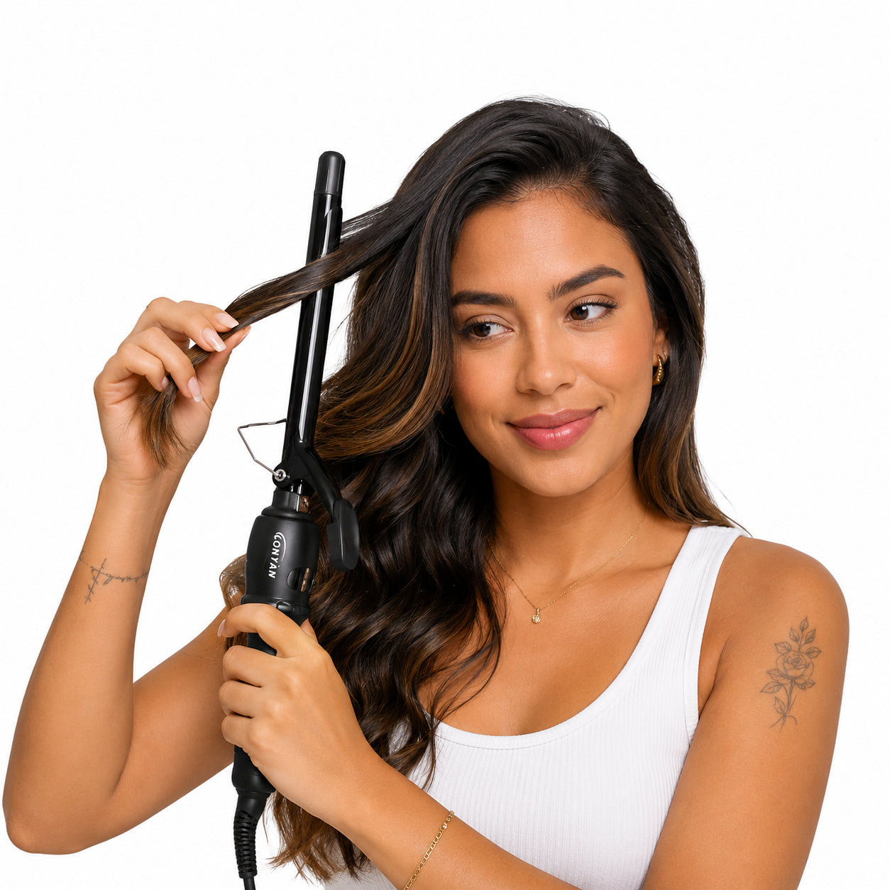 Modelador de Cachos Profissional LONYAN 9mm e 13mm Cerâmico Bivolt