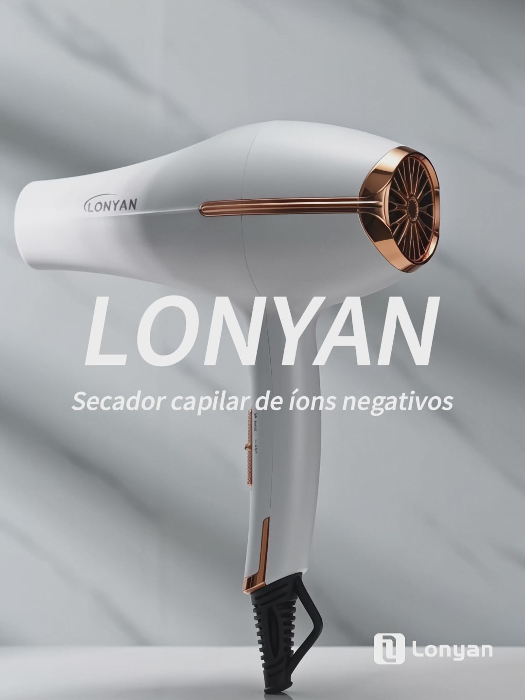Secador de Cabelo Profissional LONYAN T33 2500W com Concentrador
