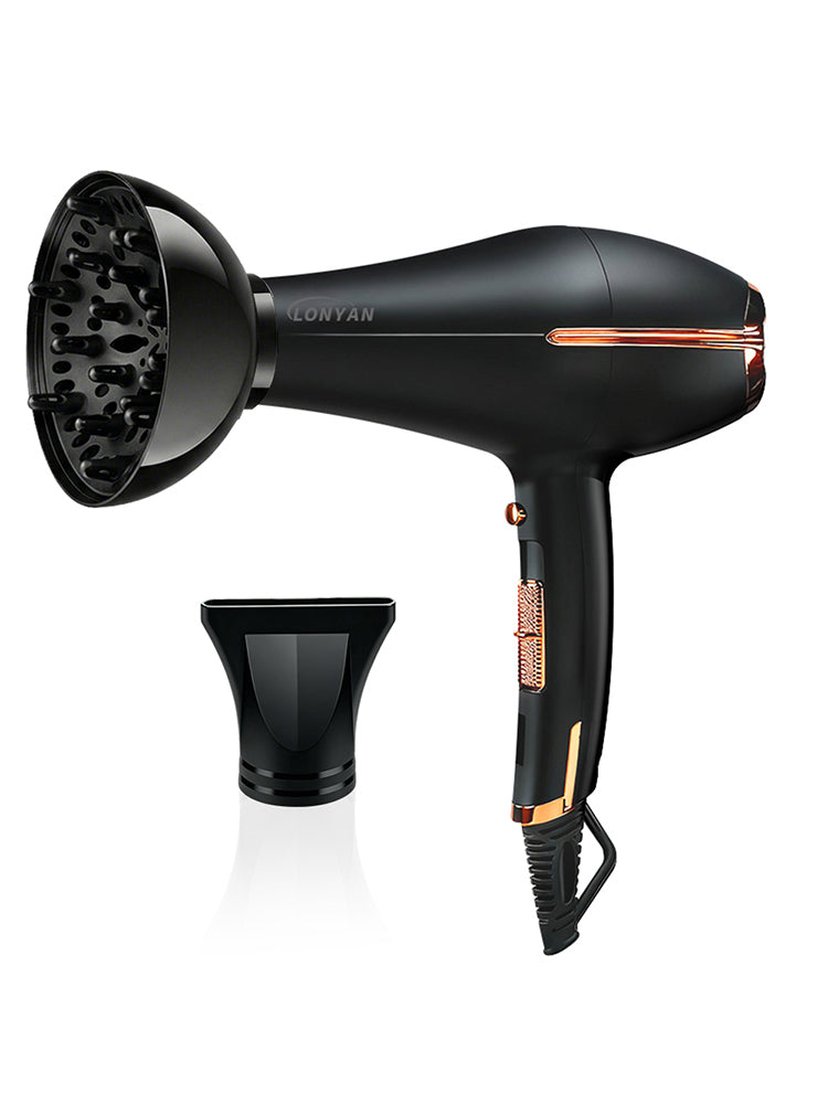 Secador de Cabelo Profissional LONYAN T33 2500W com Concentrador